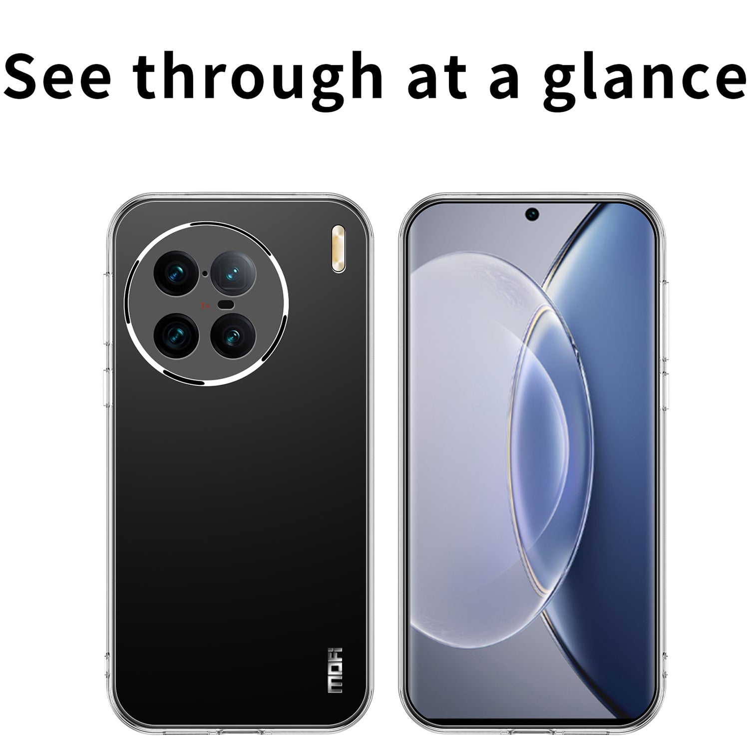 MOFI Back Shell for vivo X90 Pro 5G Flexible TPU Phone Case Scratch-resistant High Transparency Protective Cover MOFI Back Shell for vivo X90 Pro 5G Flexible TPU Phone Case Scratch-resistant High Transparency Protective Cover